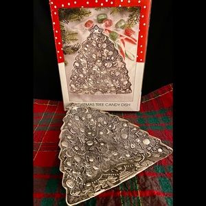 1995 Silver Plated Christmas Candy Dish